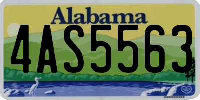 AL license plate 4AS5563