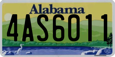 AL license plate 4AS6011