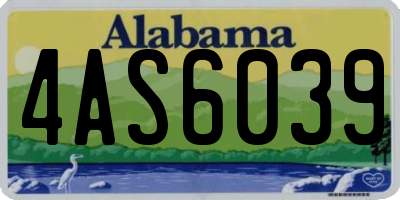 AL license plate 4AS6039