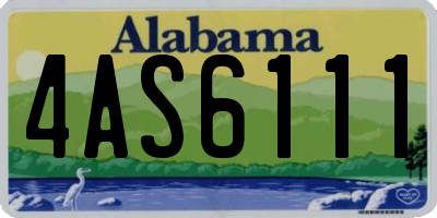 AL license plate 4AS6111