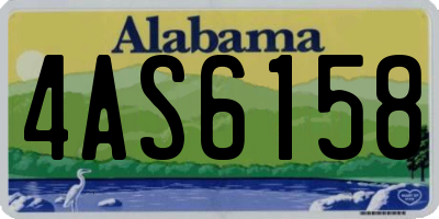 AL license plate 4AS6158