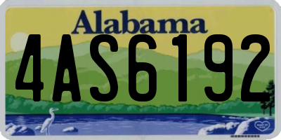 AL license plate 4AS6192