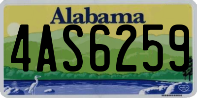 AL license plate 4AS6259