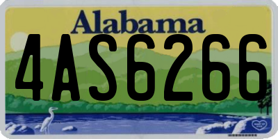 AL license plate 4AS6266