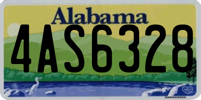 AL license plate 4AS6328