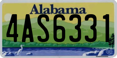AL license plate 4AS6331