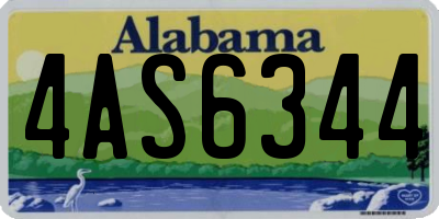 AL license plate 4AS6344