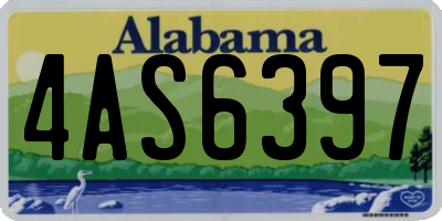 AL license plate 4AS6397