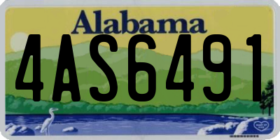 AL license plate 4AS6491