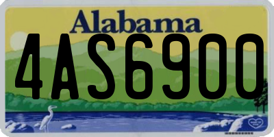 AL license plate 4AS6900