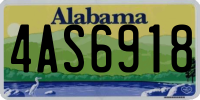 AL license plate 4AS6918