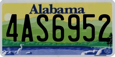 AL license plate 4AS6952