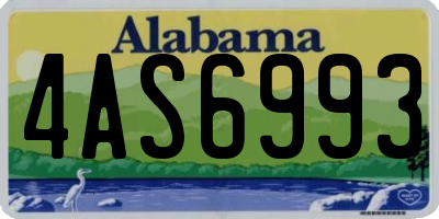 AL license plate 4AS6993