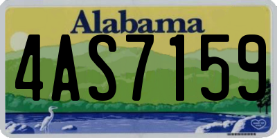 AL license plate 4AS7159