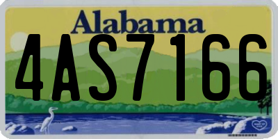 AL license plate 4AS7166