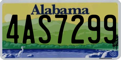 AL license plate 4AS7299