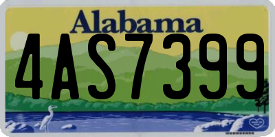 AL license plate 4AS7399