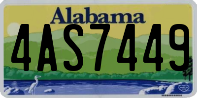 AL license plate 4AS7449
