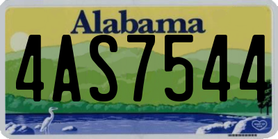 AL license plate 4AS7544