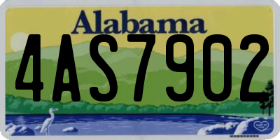 AL license plate 4AS7902