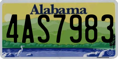AL license plate 4AS7983