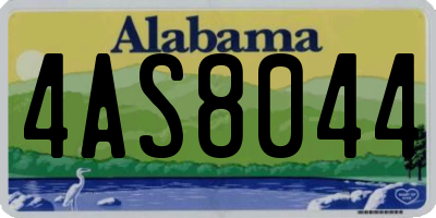 AL license plate 4AS8044