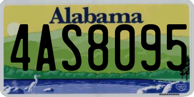 AL license plate 4AS8095