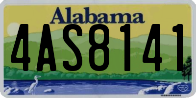 AL license plate 4AS8141