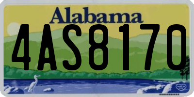 AL license plate 4AS8170