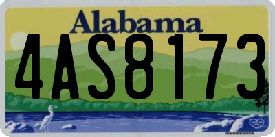 AL license plate 4AS8173