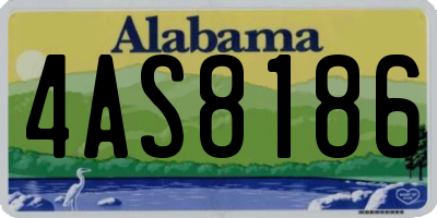 AL license plate 4AS8186