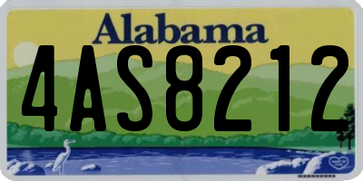 AL license plate 4AS8212