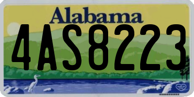 AL license plate 4AS8223