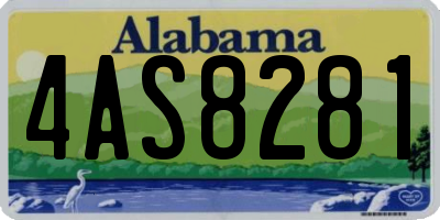 AL license plate 4AS8281