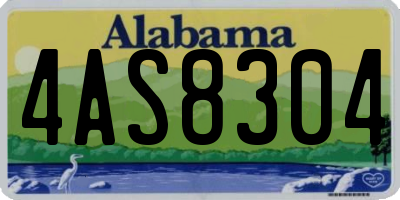 AL license plate 4AS8304