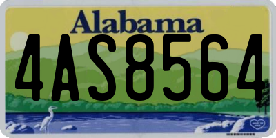 AL license plate 4AS8564