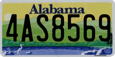 AL license plate 4AS8569