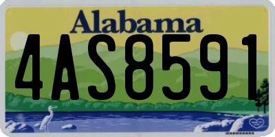 AL license plate 4AS8591