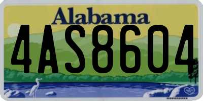 AL license plate 4AS8604