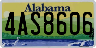 AL license plate 4AS8606