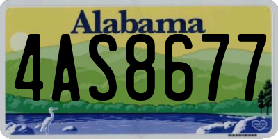 AL license plate 4AS8677
