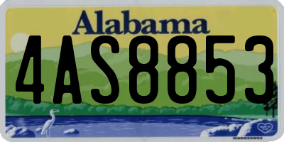 AL license plate 4AS8853