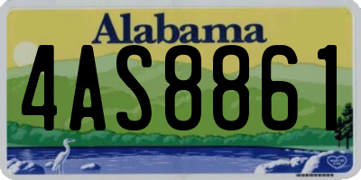 AL license plate 4AS8861