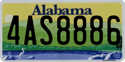 AL license plate 4AS8886