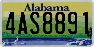 AL license plate 4AS8891