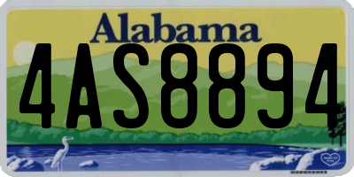 AL license plate 4AS8894