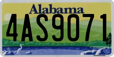 AL license plate 4AS9071