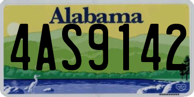 AL license plate 4AS9142