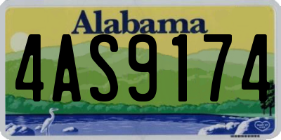 AL license plate 4AS9174
