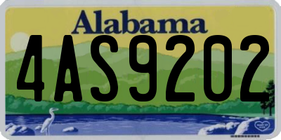 AL license plate 4AS9202